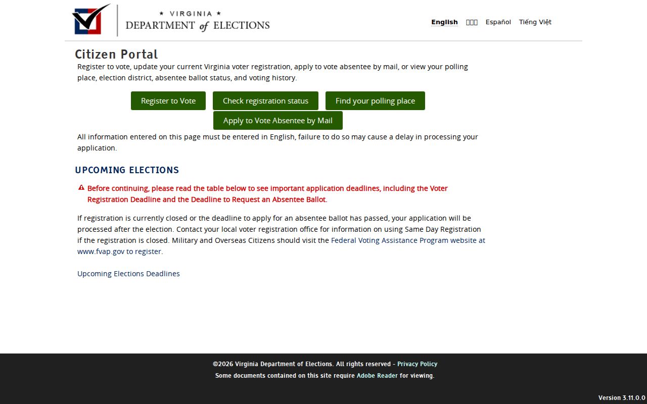 Short Pump residents directory Virginia Citizen Portal actions